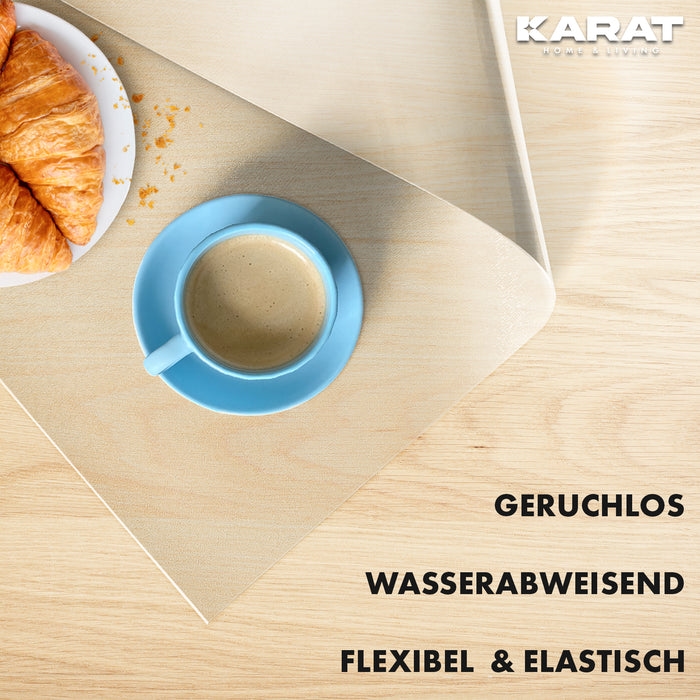 KARAT Tischfolie Empire mit abgeschrägter Kante Transparent 90 x 145 cm Image