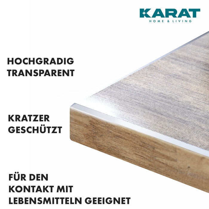 KARAT Tischfolie Imperial Transparent Mattiert mit abgeschrägter Kante 60 x 125 cm Image