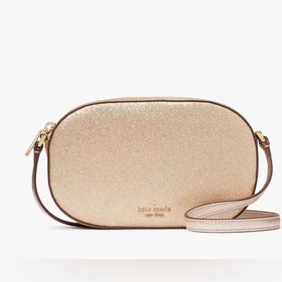 Kate Spade Accessories | Kate Spade Glimmer Oval Camera Bag | Color: Gold | Size: Os