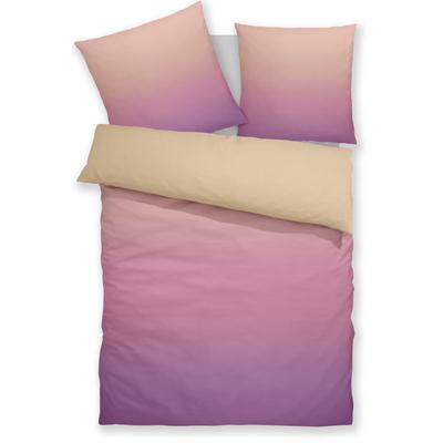 Bettwäsche MY HOME "Jareth", lila, B/L: 135cm x 200cm, , Microfaser, B/L: 80cm x 80cm, Microfaser, Obermaterial: 100% Polyester, Bettwäsche, 100 % Polyester, sehr weich, allergikerfreundlich, mit Farbverlauf Image