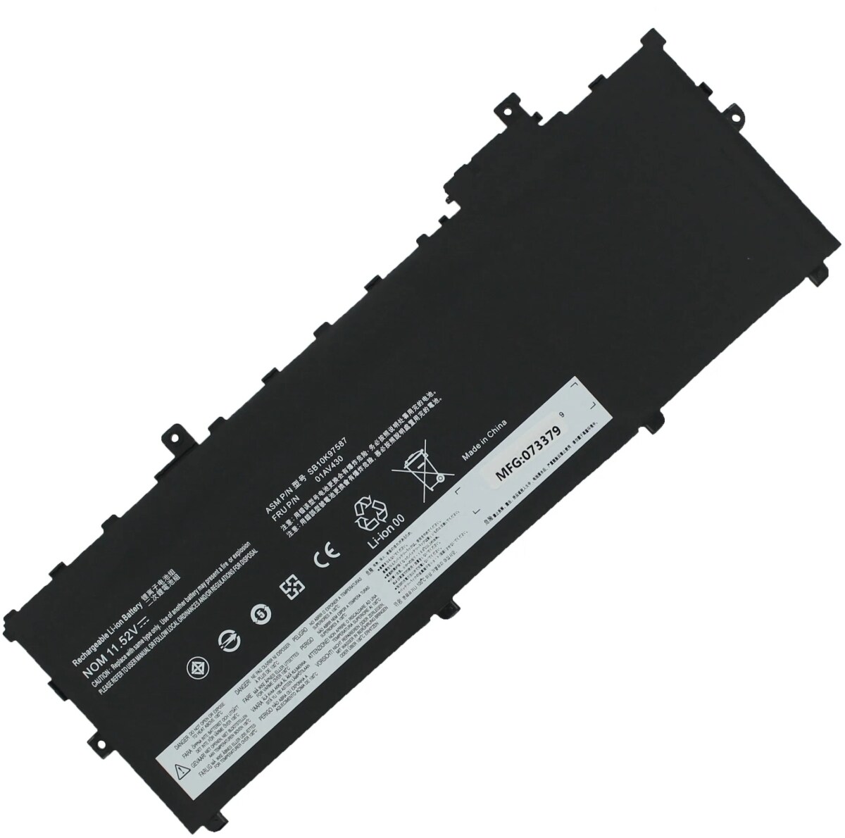 AGI Akku für Lenovo ThinkPad X1-20KGSBRU00 Li-Pol 11,58 Volt 4800 mAh schwarz Image