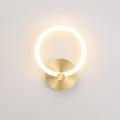 Tonchean - Applique Murale led Intérieur Or Moderne Lampe De Chevet Ronde 19cm Salon Couloir