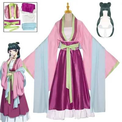 Maomao Cosplay Kostüm Anime The Apothecary Diaries Rosa Hanfu Antikes Kleid Halloween Party Image