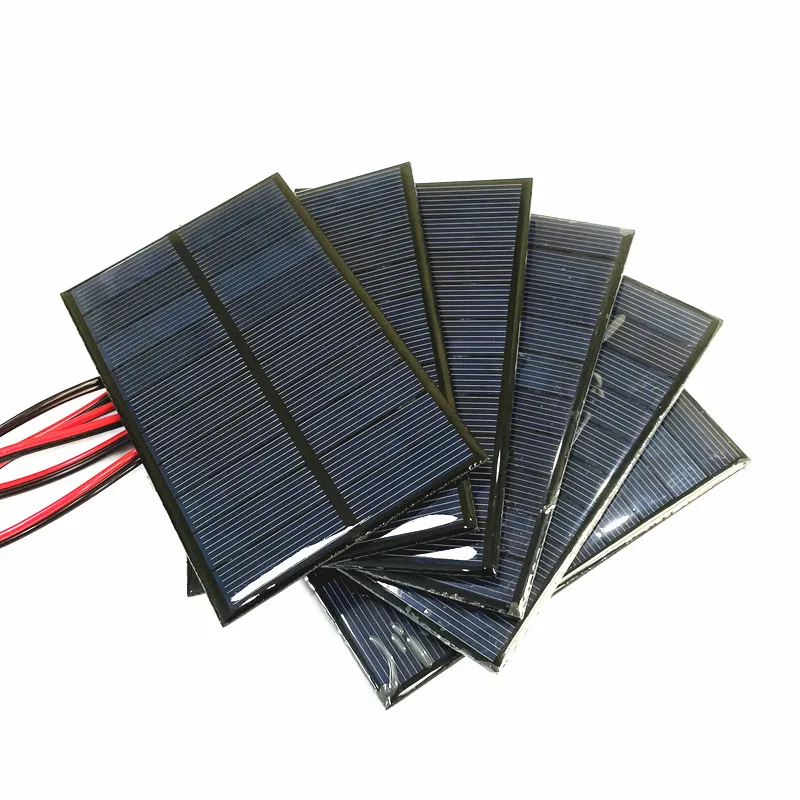 5V 5,5V 160mA 200mA 500mA 1W 2,5W Solarpanel mit 5V 1A Solar-Lithium-Batterie-Laderegler Display DIY-Kit Image