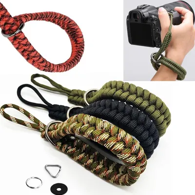 Hand gefertigte gewebte Kamera Armband mit sichereren Anschluss Kamera Hands ch laufe Sicherheits gurt für Canon Nikon Sony Fuji Leica Olympus
