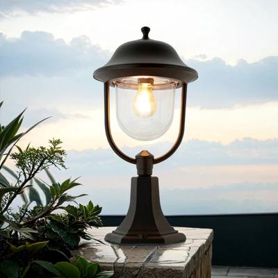 Wegeleuchte IP43 Schwarz E27 55 cm Rustikal Stehlampe außen Terrasse Garten Image