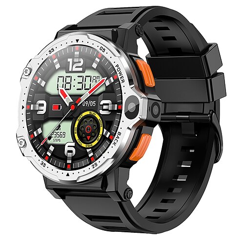 iMosi PG999 Smartwatch 1.54 Zoll Smart Watch Telefon 4G Schrittzähler Anruferinnerung Herzschlagmonitor Kompatibel mit Null Herren GPS Langer Standby Freisprechanlage IP 67 43mm Uhrengehäuse