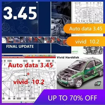 Newest version Autodata 3.45 and vivid workshop 10.2 Auto Repair Software + install video guide+
