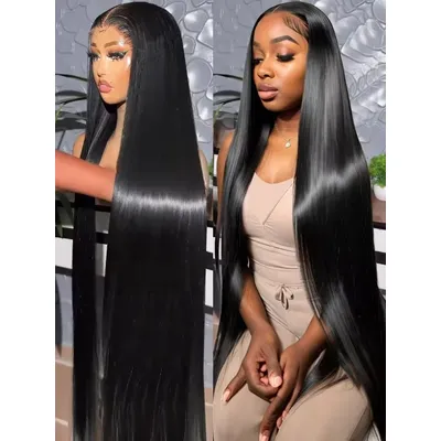 30 40 Inch Lace Frontal Wigs Human Hair Bone Straight 13x6 13x4 HD Lace Frontal Wig 6x6 Closure