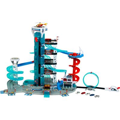 Spiel-Parkhaus KLEIN "Bosch Car Service Mega Universe", blau, Fahrzeug-Spielwelten, KinderB:183cm H:98cm T:80cm, B:183cm