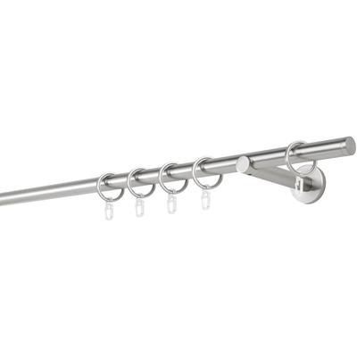 Gardinenstange MYDECO "20mm Match Wandträger 12 cm", silber (edelstahlfarben), L:230cm, Gardinenstangen Image