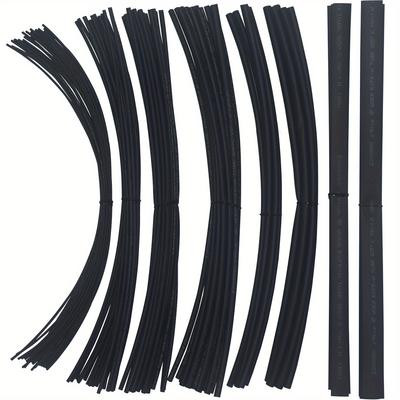 TEMU 100ft 2:1 Heat Shrinkable Tubing Black Diamter 1mm 2mm 3mm 4mm 5mm 6mm 8mm 10mm Image