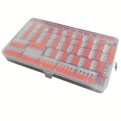 TEMU 90/180 Stück Schnellanschlussdraht 2/3/5 Port Connector Kit, Kompakter Steckverbinder Für Schnelle Verbindung, Zum Verdrahten Von 28-14 Awg (orange) Image