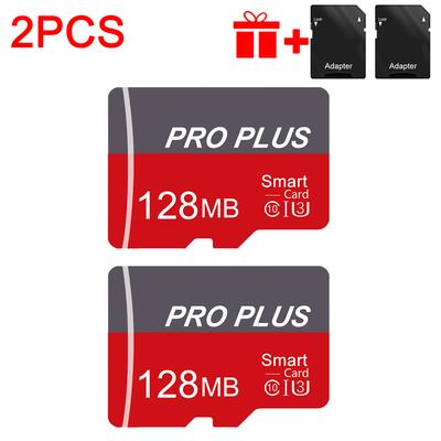 TEMU 2pcs Memory Card 128gb 64gb 32gb 16gb With Adapter, Memory Card 8gb 4gb 2gb 1gb, U3 C10 A1 Tf Card 512mb 256mb 128mb 64mb For Tablet/ Camera/ Phone -real Capacity, False !