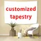 XxDeco Arazzo personalizzato Mandala Boho Hippie Appeso a parete Decorazione della stanza Stampa la tua foto Sfondo personalizzato per decorazioni per la casa