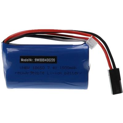 Akku kompatibel mit mjx F39, F49, T39, T40 Modellbau (1500mAh, 7,4V, Li-Ion, 69 x 37 x 19 mm) - Vhbw Image