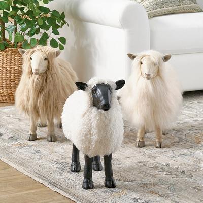 Wooly Sheep - White/Black - Grandin Road