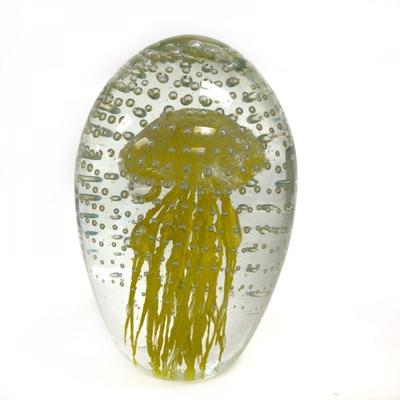 Yellow Jelly Fish Paperweight