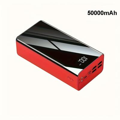 TEMU 50000mah Extra Large Capacity, Fast Usb Charger With Led Display, Flashlight And Emergency - Outdoor Camping Light For Iphone, And , Holiday Gift Image