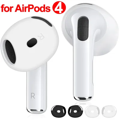 Weiche Silikon-Sport-Ohrstöpsel, rutschfest, kratzfest, für Apple AirPods 4, Ersatz-Ohrstöpsel für Image