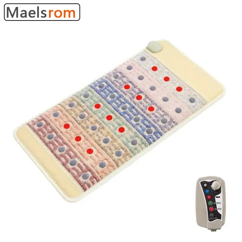 PEMF Kristallmatte, Photonenerie, Massage, Heizmatratze, Edelsteinrad, Pulse Chakra lindert Rückenschmerzen und Ermüdung im Büro Image