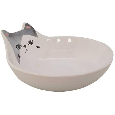 Katzen Keramik Schale Kato weiß 150 ml ø 12 cm - Nobby