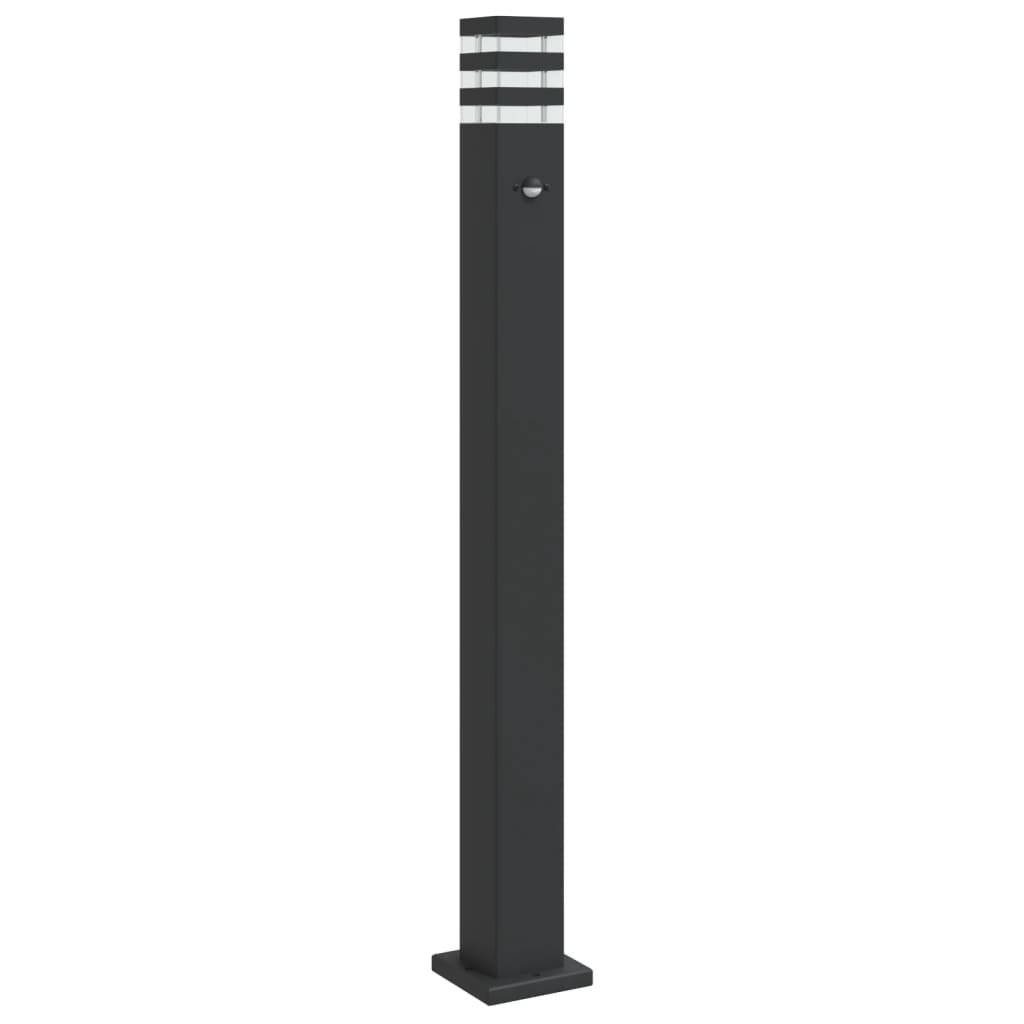 vidaXL Wegeleuchte mit Bewegungsmelder Schwarz 110 cm Aluminium Image