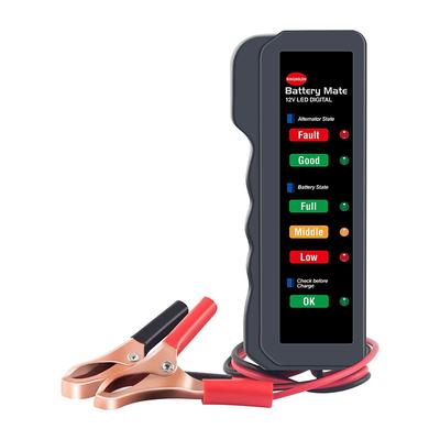 Mini Portable 12V Car Battery Tester Digital Alternator Tester 6 LED Lights Display Car Diagnostic Tool Auto Battery Tester