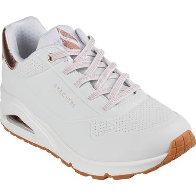 Skechers Uno - Shimmer Away Synthetische Damen-Sneaker In Weiß