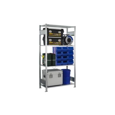 SCHULTE Lagerregal, Grundfeld, HxBxT 2000x1000x600mm, 4xStahlboden, einseitig Image