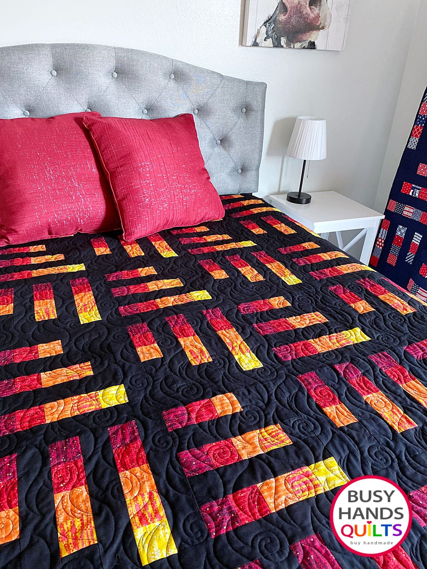 5 misure modello trapunta Good Morning, PDF DIGITALE DOWNLOAD, strisce Jelly Roll, veloce e facile, coperta per neonati Twin Queen King, trapunte Busy
