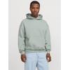 Kapuzensweatshirt JACK & JONES "JJEURBAN EDGE SWEAT HOOD NOOS", Herren, Gr. L, grün (iceberg grün), angeraute Sweatware, Obermaterial: 70% Baumwolle, 30% Polyester, unifarben, modisch, relaxed fit taillenbedeckt, ohne Ausschnitt, Langarm...