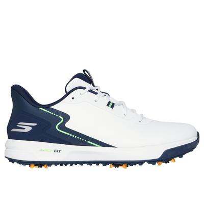 Skechers Men's GO GOLF Elite Vortex - Rival Shoes | Size 10.5 Extra Wide | White/Navy | Synthetic/Textile | Arch Fit