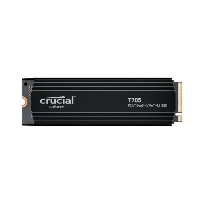 SSD Crucial 2TB T705 CT2000T705SSD5 PCIe 5.0 x4 M.2 NVME Gen5 mit Kühlkörper Image