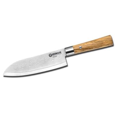 Boker USA Damascus Olive Santoku 130437DAM