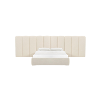 Kestrel Off White Boucle King Bed