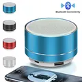 A10 Altoparlante wireless Blue Tooth Subwoofer con piccola pistola in acciaio Mini regalo portatile U Disk TF Audio stereo con microfono HD esterno