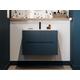 Mobile bagno sospeso 80 cm con lavabo a incasso Striato Blu - PAVANI