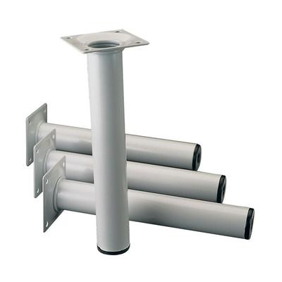 11100-00022 Möbelfuß weißaluminium 30 mm Höhe 200 mm Anschraubpla - Element System Image