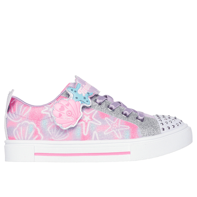 Skechers Girl's Twinkle Toes: Twinkle Sparks - Underwater Magic Sneaker | Size 1.0 | Lavender | Synthetic/Textile