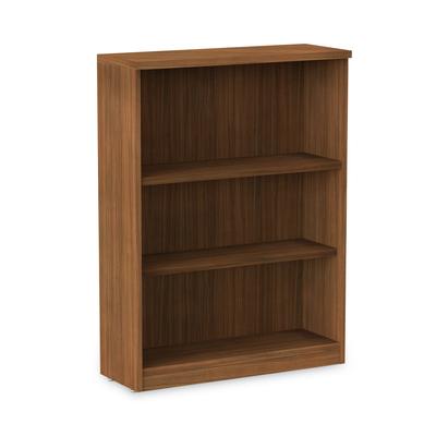 Alera VA634432WA Valencia Series Bookcase, Three-Shelf, 31 3/4w x 14d x 39 3/8h, Mod Walnut