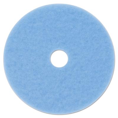 3M Hi-Performance Burnish Pad 3050, 27" Diameter, Sky Blue, 5/Carton (MCO59824)