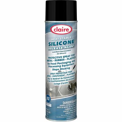 Claire CL948CT Heat Stable Silicone Release Agent, Spray, Aerosol, 11 fl oz (0.3 quart), Mild Petroleum Scent - Case of 12