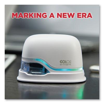 Consolidated Stamp 039201 Digital Marking Device, Customizable Size and Message with Images, White