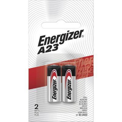 Energizer A23BPZ2CT Alkaline A23 Battery, For Keyless Entry, Garage Door Opener, Electronic Device, A23, 12 V DC, Alkaline, 144/Carton - Case of 144 E