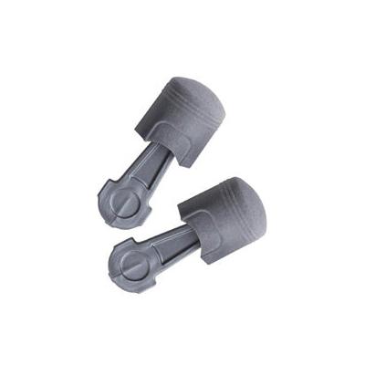 Peltor Pistonz Earplug, Polyurethane, Gray, Thumb-Grip, Uncorded (247-P1400)