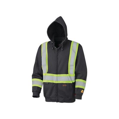 Pioneer 337SFU/338SFU Flame Resistant Zip-Style Safety Hoodie, XL, Black (852-V2570470U-XL)