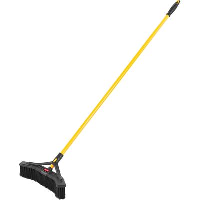 Rubbermaid 2018727CT Maximizer Push/Center 18" Broom, Polypropylene Bristle, 58.1" Overall Length, Steel Handle, 6/Carton - Case of 6 RCP2018727CT