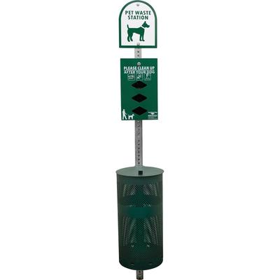 Tatco 28000 Dog Waste Station, In-Ground, Green