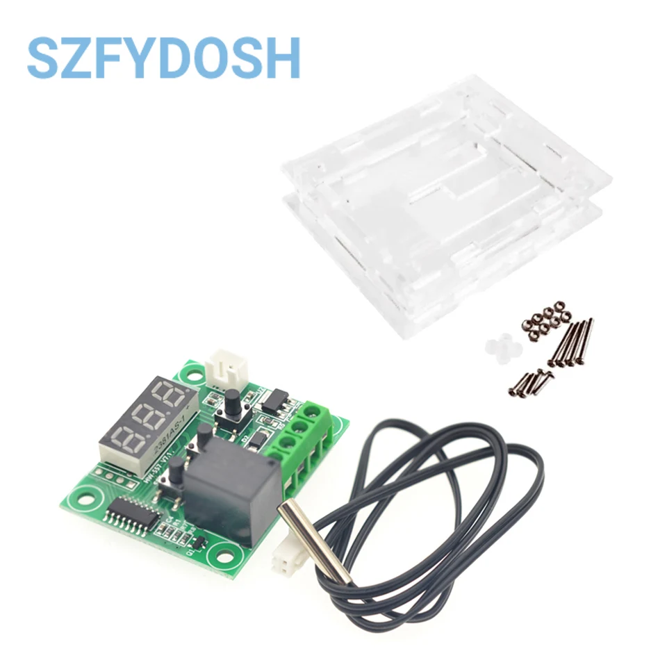 W1209 Mini Thermostat Temperaturregler Inkubation Thermostat Temperaturregelung Schalter Image